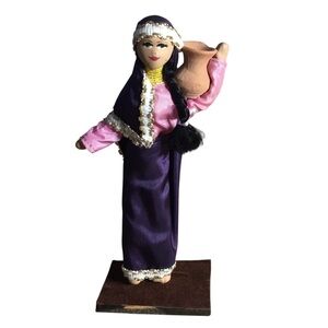 Vintage Isradoll Kibutz Ramat Hashofet Hand Made Doll 8.5" Tall